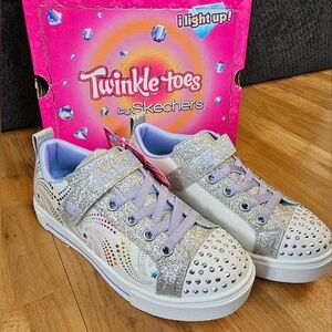 Girls Light Up Sketchers Sneakers